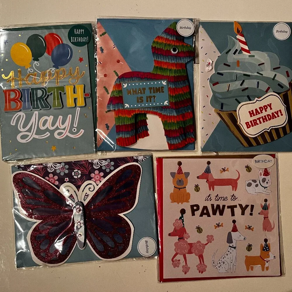 Kids Birthday Cards‎ (Lot of 5) (new)